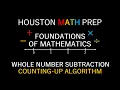 Counting Up Subtraction Algorithm Whole Numbers