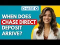 How Early Does Chase direct Deposit Hit
