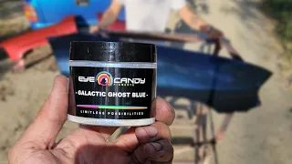 Let s Spray - GALACTIC GHOST BLUE over Black Base