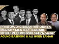 Lagu PRABOWO- GIBRAN RAPORNYA MERAH? MENTERI TERBAIK \u0026 TERBURUK SIAPA AJA? Agung Baskoro \u0026 Ali Noer Zaman