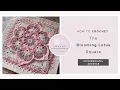 How To Crochet The Blooming Lotus Square An Overlay Crochet Granny Square Tutorial