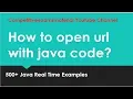 How to open url from java code with one line