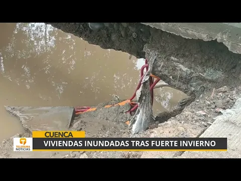 Viviendas inundadas tras fuerte invierno en Cuenca