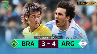 messi humiliated neymar and the brazilian selection with hat trick and a spectacular genius goal
