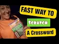 How to scratch a Crossword scratch off ticket fast Crossword puzzle scratch off TRICK