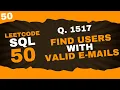 1517 Find Users With Valid Emails - Master REGEXP in SQL