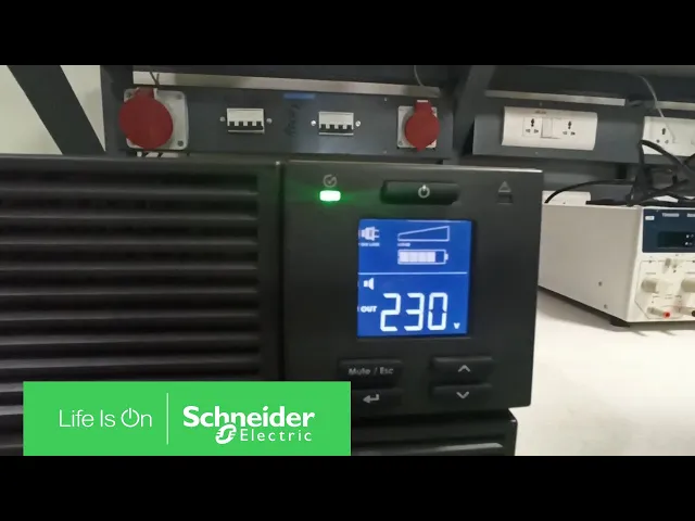 UPS On-line 6kVA / 6kW Easy RM 4U SE дисплей с показания 230V и индикатор на заряд.