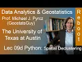9dPython Data Analytics Reboot Spatial Declustering