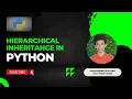 Hierarchical Inheritance in Python Programming with Pirai Half moon coder