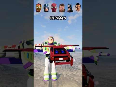 Carros de Super Héroes vs Buzz Lightyear #beamng #beamngdrive #game #juego #carros
