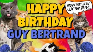 Happy Birthday Guy Bertrand Crazy Cats Say Happy Birthday Guy Bertrand Very Funny 