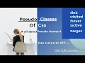 pseudo elements in css target pseudo class css tutorial