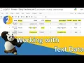 Pandas - Text Data 2 Find Replace Count Isnumeric get