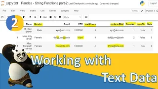 Pandas - Text Data 2 Find Replace Count Isnumeric get