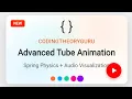 Advanced Tube Cursor Animation Tutorial Spring Physics Visualization HTML CSS JavaScript