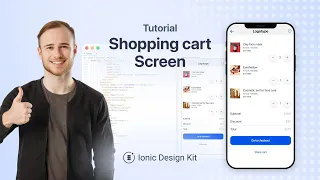 How to Create a Shopping Cart Screen Ionic Design Kit