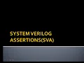 System Verilog Assertion Introduction