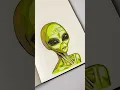 classic alien drawing