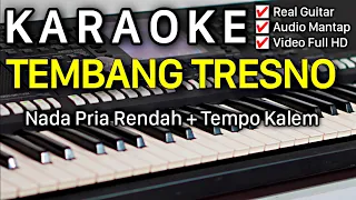 tembang tresno karaoke nada pria cowok