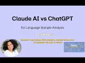 ChatGPT vs Claude AI for Language Sample Analysis My SLP Researcher Perspective