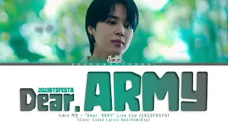 Download Jimin 'Dear. ARMY (편지)' Live Clip #2023BTSFESTA Lyrics [Color Coded Han_Rom_Eng] | ShadowByYoongi MP3