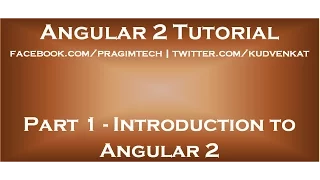 Introduction to Angular 2