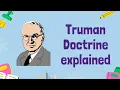The Truman Doctrine Shaping Cold War Policy GCSE History