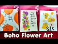 DIY Boho Floral Cards Easy Art for Beginners