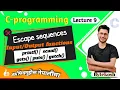 C Lec 9 functions in C language printf scanf gets Bytekosh