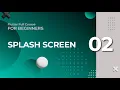 Splash Screen E-commerce App using Flutter