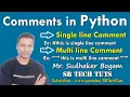 Comment Statements in Python How to Write Comments in Python Python Programming in Telugu