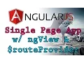AngularJS - ngView routeProvider for Single Page Apps