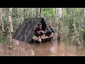 Download Lagu 4 HARI BERTAHAN HIDUP DI HUTAN SAAT BANJIR, BERMALAM SAMBIL BERBURU IKAN \u0026 BURUNG😅 #bocahpecicilan