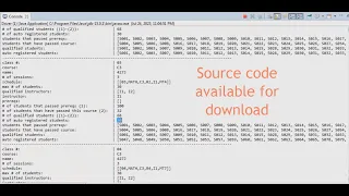 Class Scheduling Genetic Algorithm JAVA prototype project 06 - public version