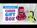 Make a 3D Cheer Uniform Favor Box Cheerleading Party Box SVG DIY Coach Gift