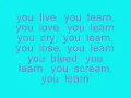 You Learn - Lyrics