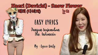 Download [EASY LYRICS] Snow Flower 눈의 꽃 - Lee Hae Ri 이해리 DAVICHI 다비치 [ROM/INDO] MP3