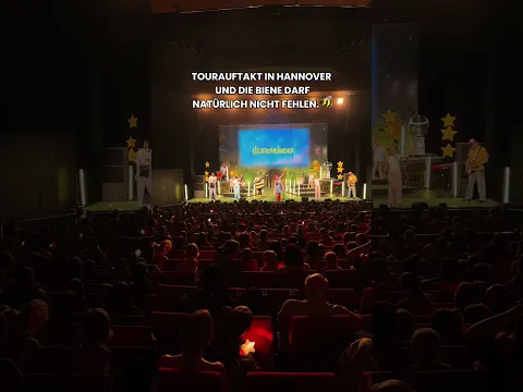 Wr den Tourstart in Hannover mit euch – natürlich darf „Guck mal diese Biene da“ nicht fehlen! 🐝💛