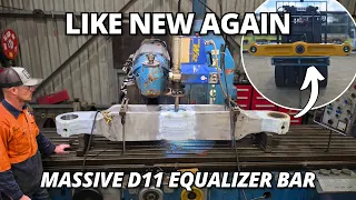 This Worn Out D11 Dozer Equalizer Bar Gets a Complete Rebuild!