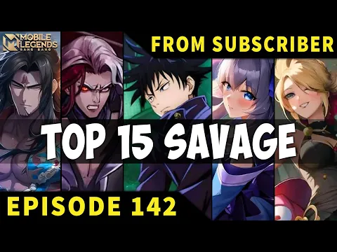 Download MP3 TOP 15 SAVAGE Moments Episode 142 ● Mobile Legends