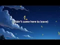 Chris Young - I Didn't Come Here To Leave (Lyrics)