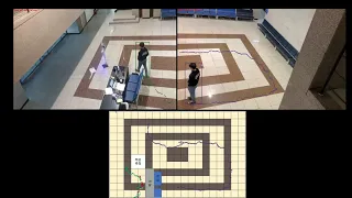 FairMOT Multiple Object Tracking and Mapping the coordinates to map with two different cameras