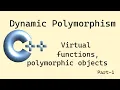 C basics Polymorphism - Part 1 virtual functions polymorphic objects