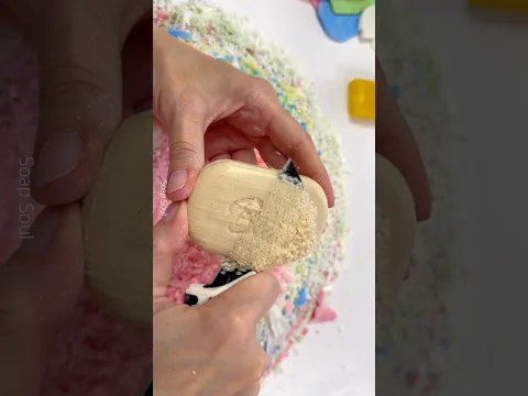 Soap cubes. Asmr soap cutting. Satisfying video  #asmrsoap