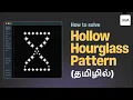 How to Solve Hollow Hourglass Pattern in Java pattern program in java tamil