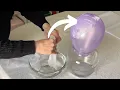 Lay wet paper towel on a balloon for this BRILLIANT front porch idea