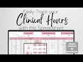 Easily Track your Clinical Hours for School with this Spreadsheet Template Residency Hours Log