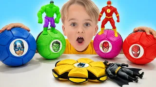 Mike gets SUPERPOWER with Magic Power Balls!