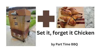 Set it Forget it Chicken on a Hasty Bake Roughneck Smoker