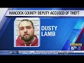 Hancock County deputy accused of stealing appliances from apartment complex